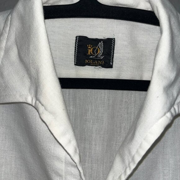 Vintage 1970's Iolani Hawaiian Aloha Shirt White - Beautiful Cond. - Men's M - Picture 3 of 9